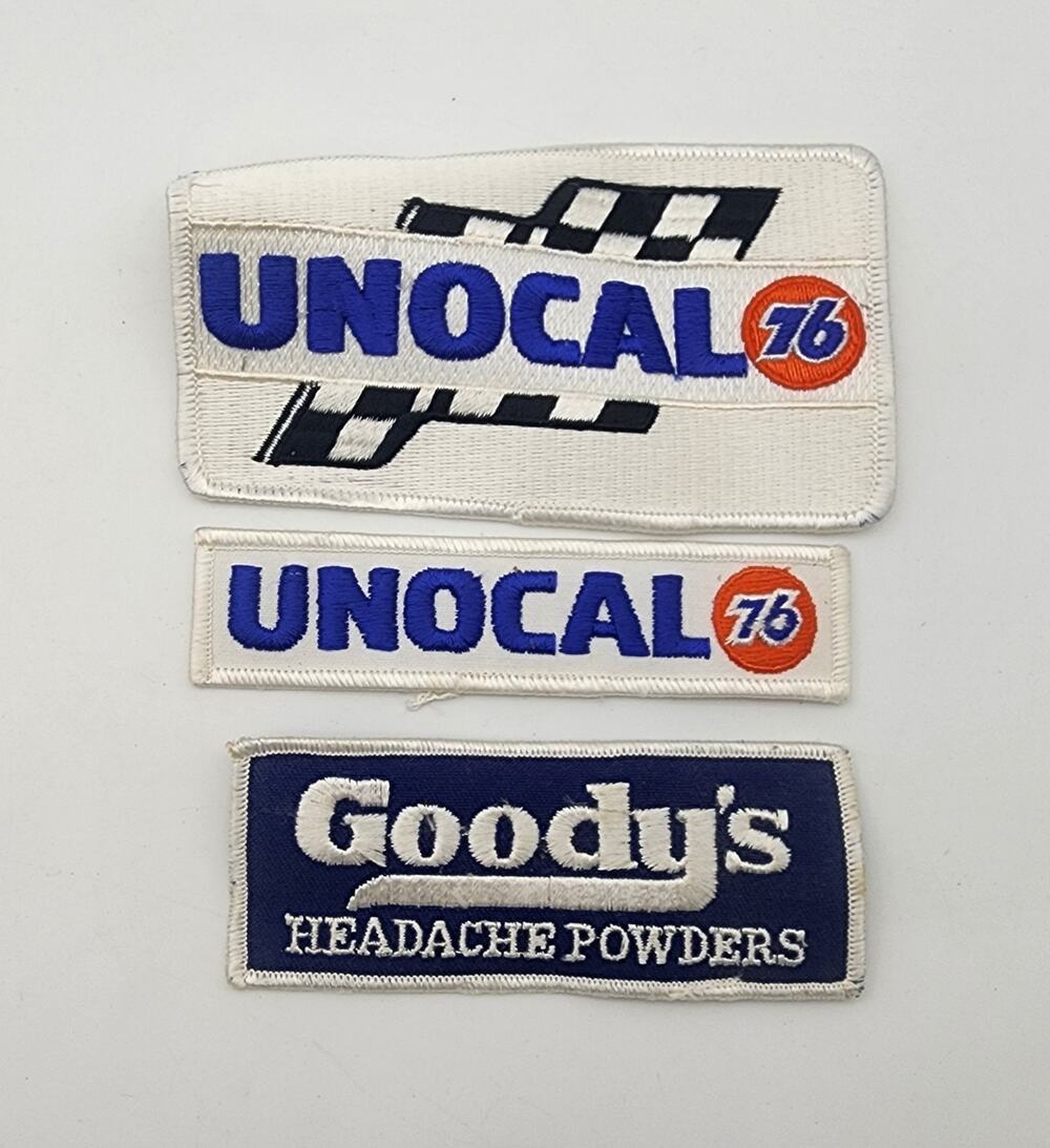 Vtg Lot 2 Unocal 76 Patch NOS Uniform Jacket Shirt Patch & Goody's Powders Patch